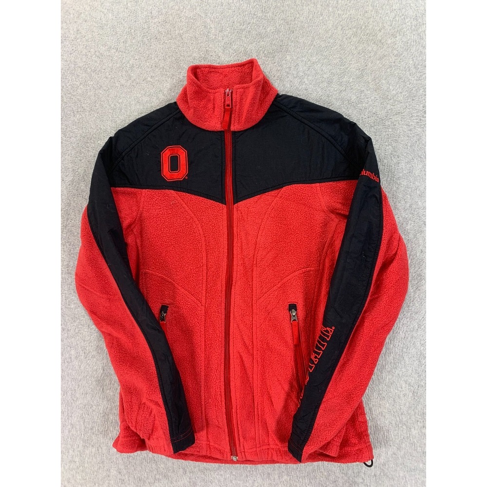 Ohio State Buckeyes Columbia Full Zip Fleece Campus Jacket (Women's Small) Red